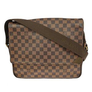 LOUIS VUITTON DAMIER EBENE SHELTON GM SHOULDER BAG N41148 MI0123 NQ04300